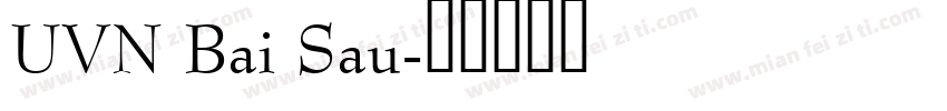 UVN Bai Sau字体转换